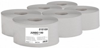 PrimaSoft Jumbo jednovrstvý toaletní papír 190 mm, recykl., návin 120 m - 6 ks