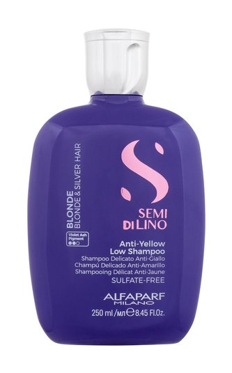 ALFAPARF MILANO Semi Di Lino Šampon Anti-Yellow Low Shampoo 250 ml pro ženy