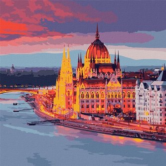 Malowanie po numerach - Ulubiony Budapeszt 50x50cm