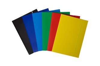 Teczka z gumką A4 kartonowa niebieski (10szt)