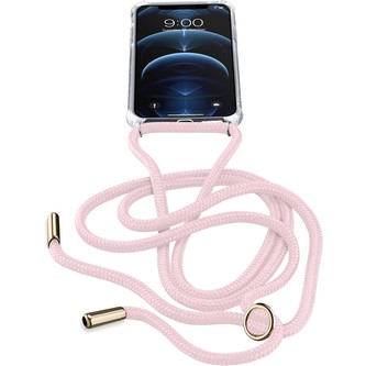 Cellularline Neck-Case se šňůrkou na krk Apple iPhone 12/12 Pro růžové