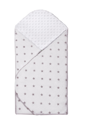 Rychlozavinovačka MINKY,  white / grey stars