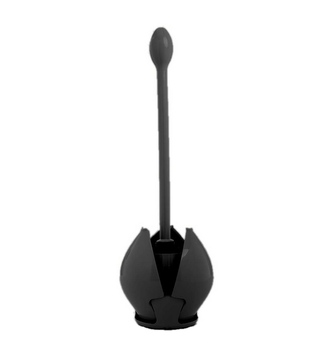 WC set uzavřený tulip černá 13x48cm