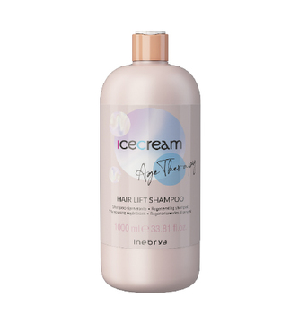 Inebrya Ice Cream Age Therapy Hair Lift Shampoo regenerační šampon na zralé, porézní a chemicky upravené vlasy 1000 ml