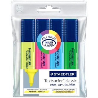 Zvýrazňovač "Textsurfer classic 364", 4 barvy, 1-5mm, STAEDTLER