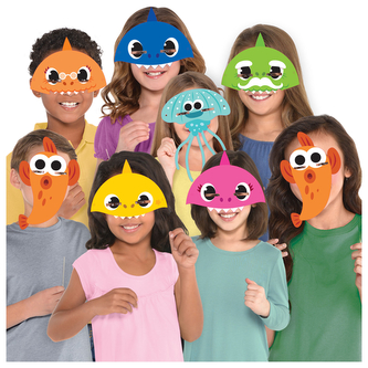 Party masky Baby Shark 8 ks