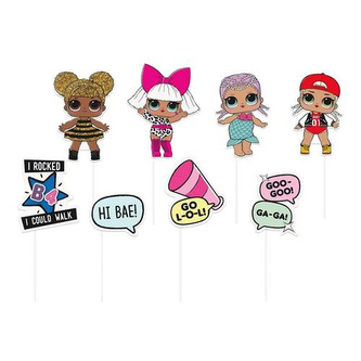 Rekvizity do fotokoutku LOL Surprise 8 ks