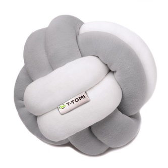 T-TOMI Pletený míček White + Grey