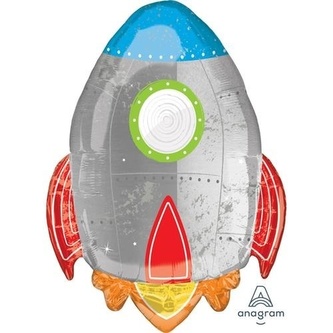 Foliový balonek Vesmír - Raketa 53 x 73 cm