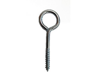 očko se závitem zavřené 40x14x3,8mm Zn (100ks)
