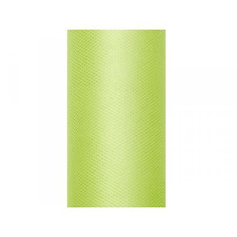 Tyl dekorační světle zelený 30 cm x 9 m