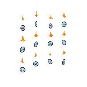 Závěsná dekorace Dopravní 4 ks