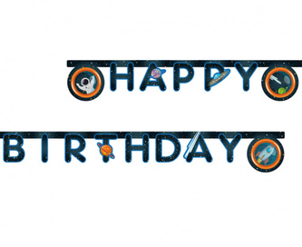 Narozeninový nápis Vesmír - Rocket Space - Happy Birthday Narozeninový nápis Vesmír - Rocket Space - Happy Birthday