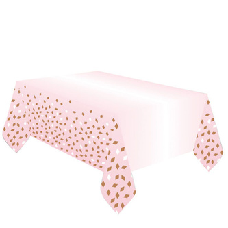 Papírový ubrus Pink rosegold 120 x 180 cm