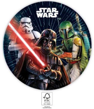 EKO Papírové talíře Star Wars - Galaxie 23 cm - 8 ks