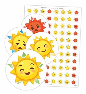 Naklejki motywacyjne - Słonka 88szt