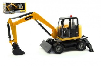 Bagr plast 40cm na setrvačník v krabici