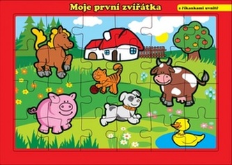Puzzle deskové Moje první zvířátka farma 26x17cm 24 dílků MPZ