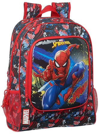 Školní batoh Marvel|Spiderman: Go Hero (objem 19 litrů|32 x 42 x 14 cm) červený polyester
