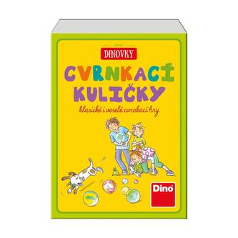 Cvrnkací skleněné kuličky cestovní hra v krabičce 12x16x5cm