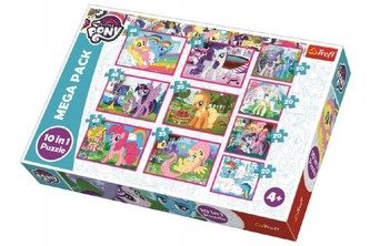 Puzzle My Little Pony 10v1 v krabici 40x27x6cm