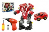 Transformer/Auto Robot šroubovací plast 23cm na baterie v krabici 35x27x9cm