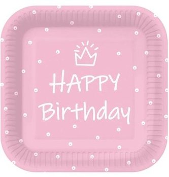 Talerze papierowe kwadratowe eko 23cm 10szt