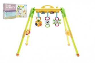 Hrazda pro děti s chrastítky v krabici 51x29x9cm 0m+