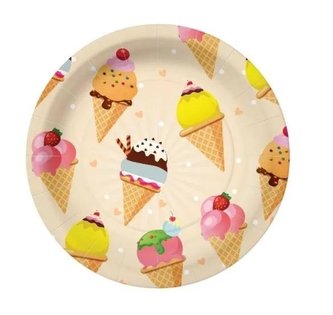 Talerze papierowe okrągłe eko 23 cm 10szt