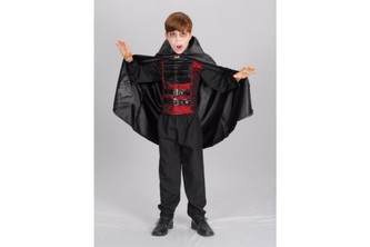 Kostým karnevalový upír vel. M,L v sáčku karneval