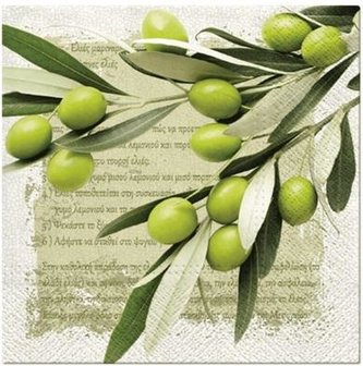 Serwetki Oliwki greckie 33x33cm 20szt