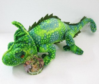 Leguán plyš zelený 50cm