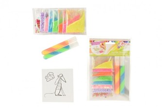 Sada kreativní třpytící plast 9ks v sáčku