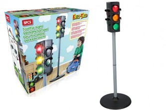 Semafor funkční plast 75x25cm na baterie v krabici 26x25x13cm