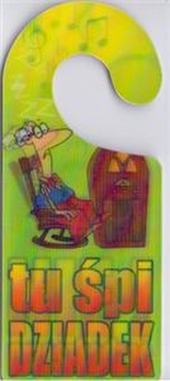 Zawieszka 3D Tu śpi Dziadek