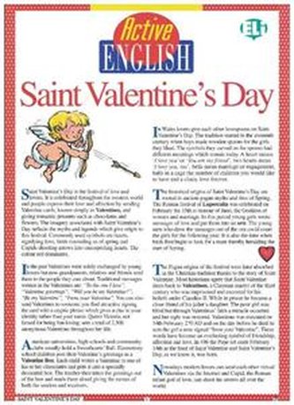 Active English - St. Valentine.
