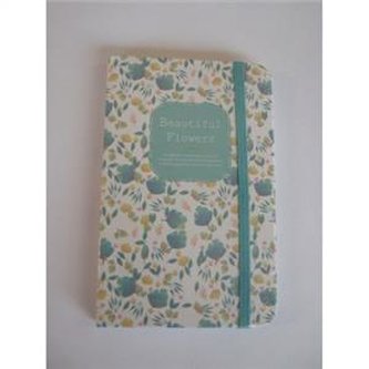 Notes A6-4 Beautiful Flowers Turkus