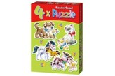 Puzzle 4w1 Animals with Babies Castor