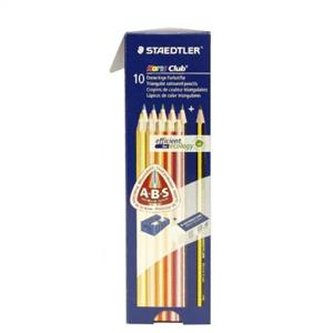 Kredki  Noris Club triplus slim, zestaw 10 kol. + ołówek S120-HB