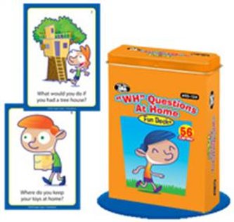 WH QUESTIONS AT HOME FUN DECK