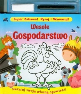 Rysuj i wymazuj Wesołe gospodarstwo