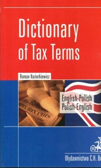 Słownik terminologii podatkowej angielsko-polski, polsko-angiels