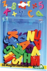 Magnetická písmena velká 30mm 36ks na kartě