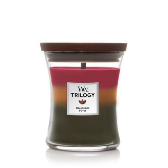 WoodWick Vonná svíčka střední Trilogy Hearthside 275 g unisex