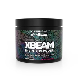 XBEAM Energy Powder - GymBeam - lesní ovoce - 360 g