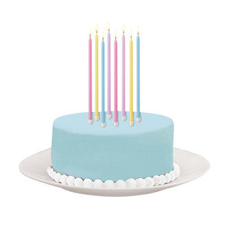 Svíčky narozeninové pastelové