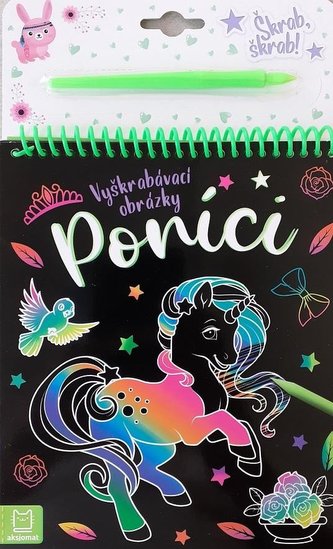 Vyškrábavací obrázky Poníci