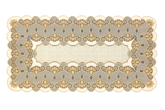 Žakárový ubrus - běhoun SIMONA 70x140 cm krémová MyBestHome