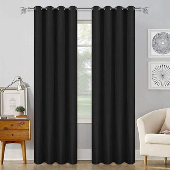 Dekorační závěs ERIC černá 145x250 cm (cena za 1 kus) MyBestHome