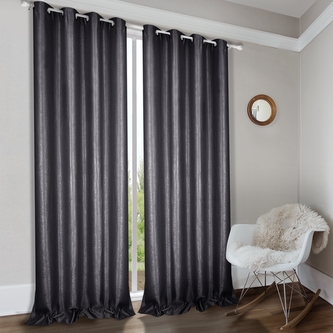 Dekorační závěs zatemňující SAMBUKO - "BLACKOUT" 145x250 cm, antracitová  (cena za 1 kus) MyBestHome